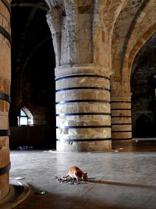 La sala de las columnas (refectorio), San Juan de Acre.