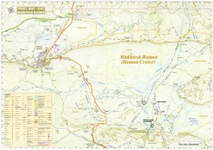 Mapa ruta desde Ein Saharonim (Mitzpe Ramon)